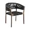 Armen Living Fineline and Doris Indoor Outdoor 7 Piece Dining Set in Light Eucalyptus Wood SETFLDILT7DOCH - alternate 6
